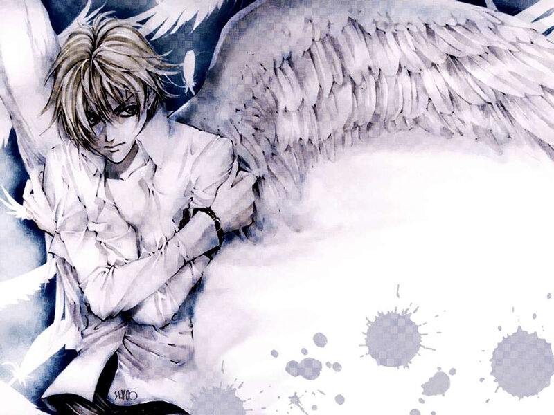 angel with large wings