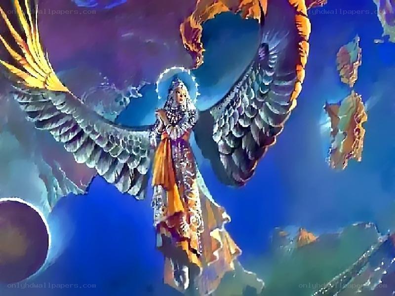 angel with large wings