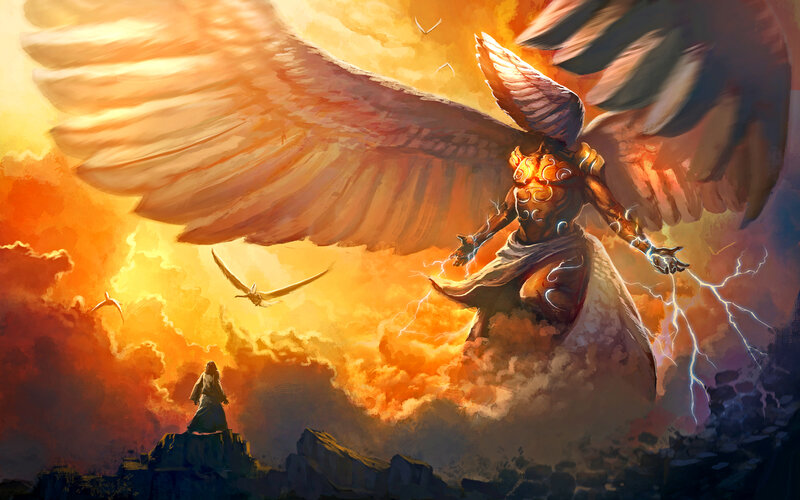 Angel with Lightning