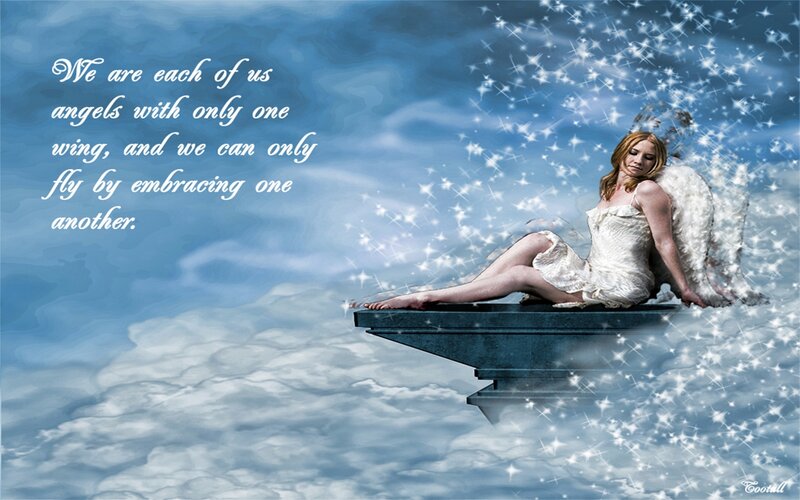 Angel with one wing