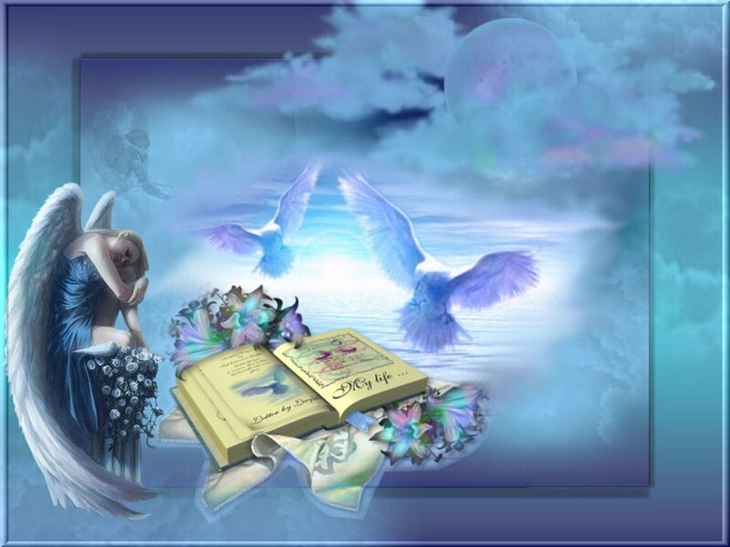Angel with open book