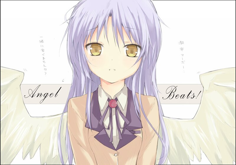 angel with purple hair