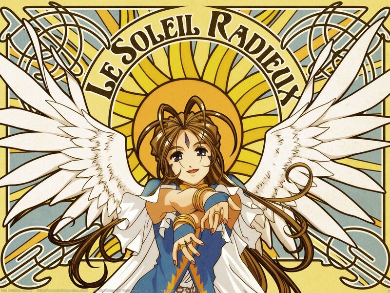 Angel with radiant sun