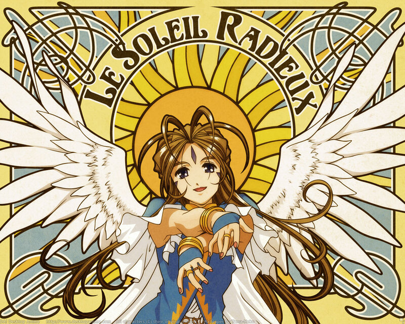 Angel with radiant sun