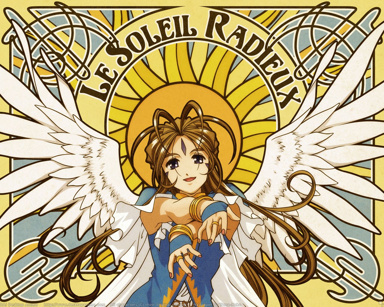 Angel with radiant sun