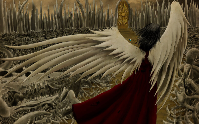 Angel with Red Cloak