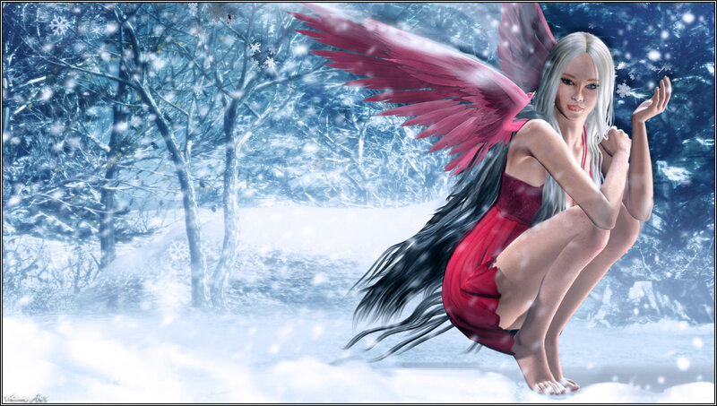 Angel with Red Wings — Serene