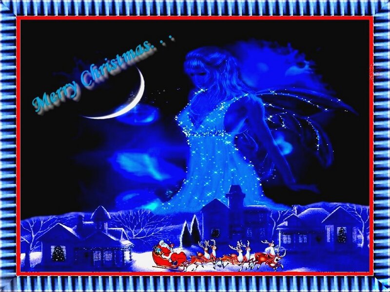 Angel with Reindeer Sleigh