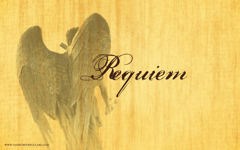 Angel with Requiem text
