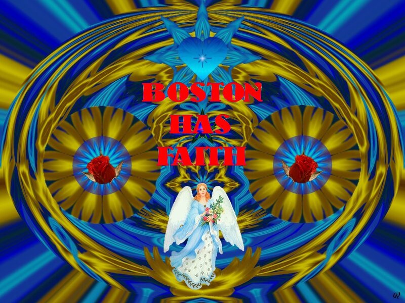 Angel with Roses — Blue