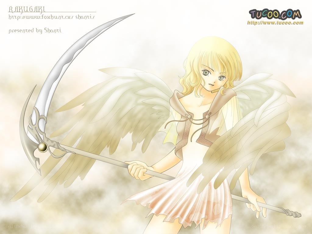 Angel with scythe
