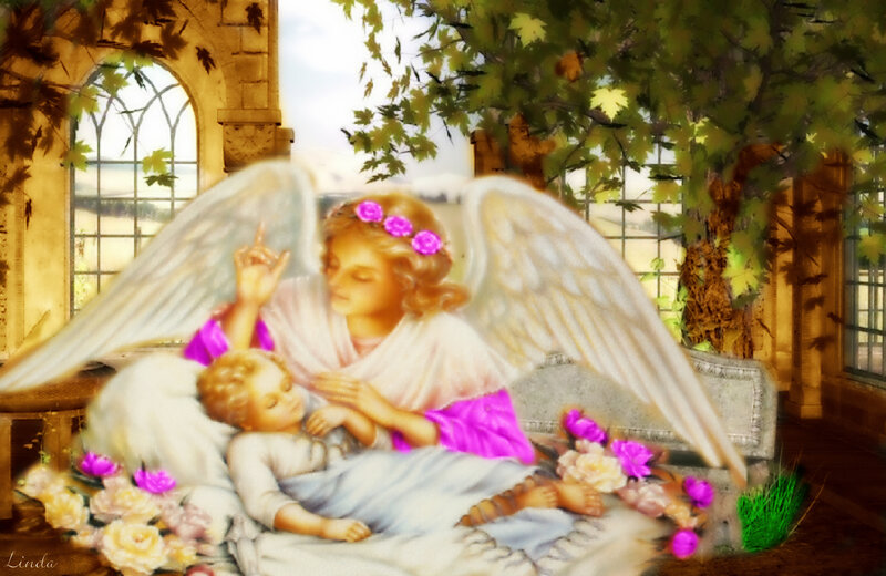 Angel with Sleeping Child