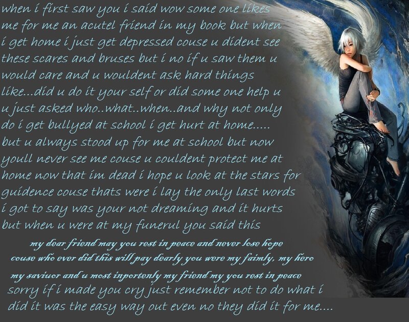 Angel with White Hair — Blue