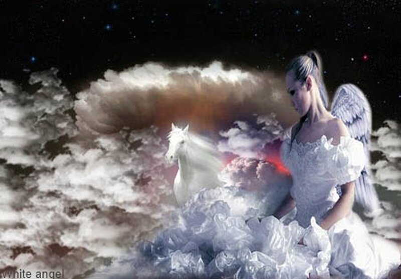 Angel with White Horse