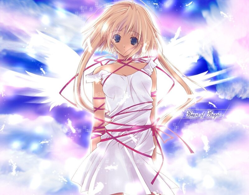 Angel with white wings