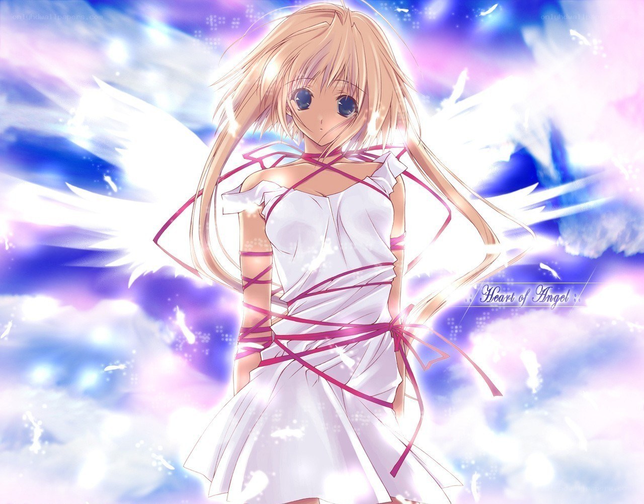 Angel with white wings