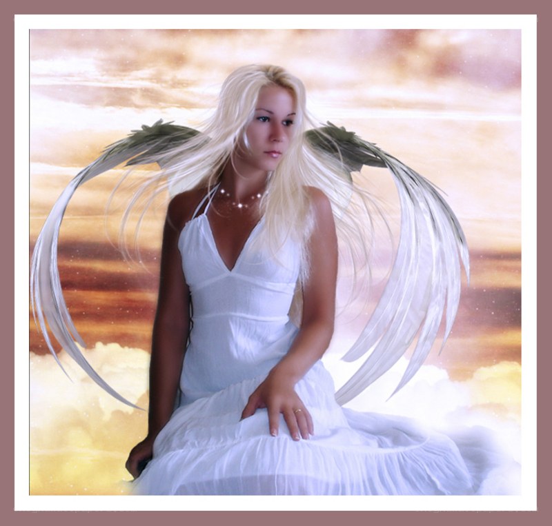 angel with white wings