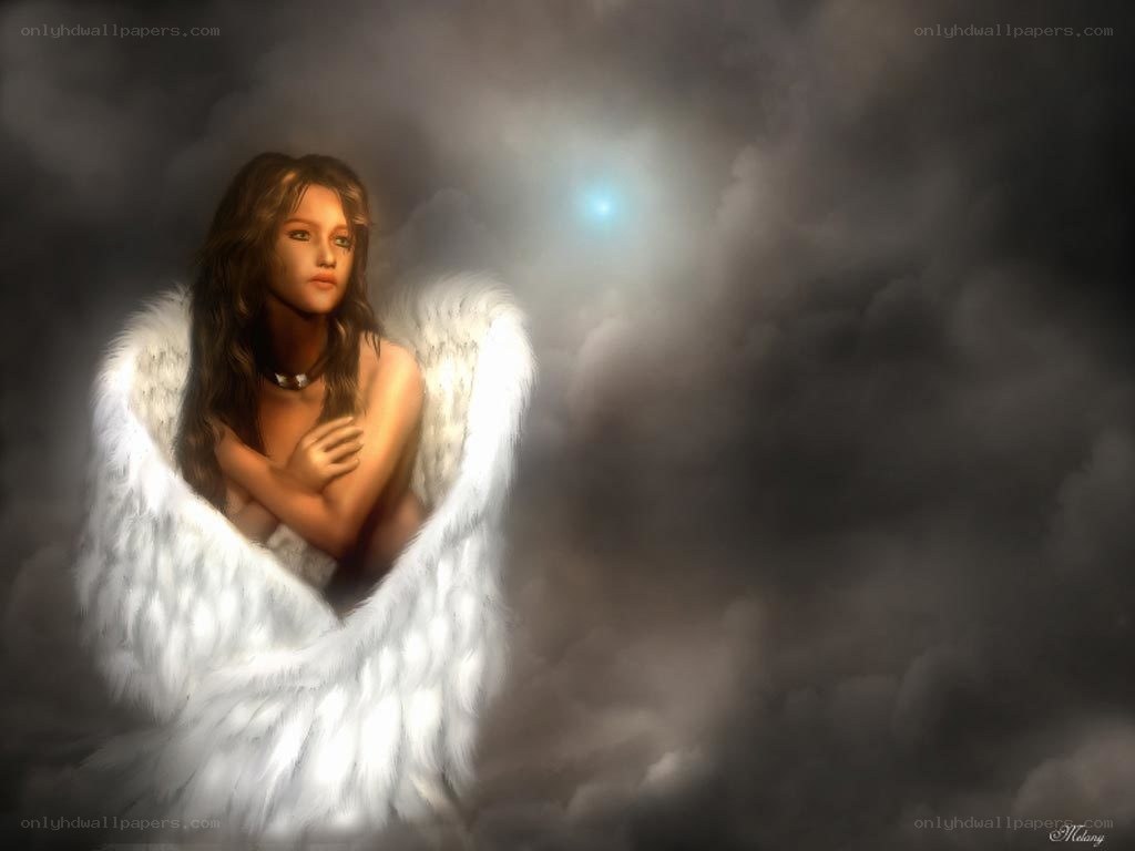 angel with white wings