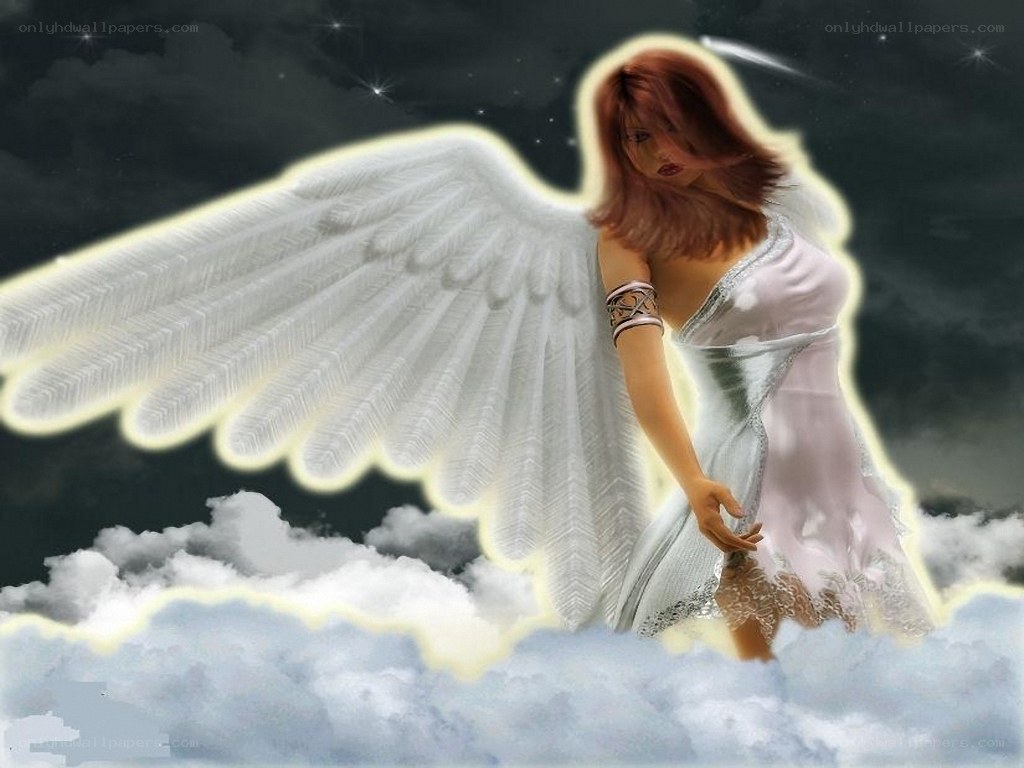 angel with white wings