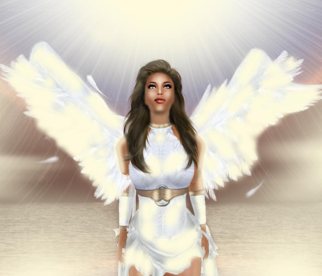 angel with white wings