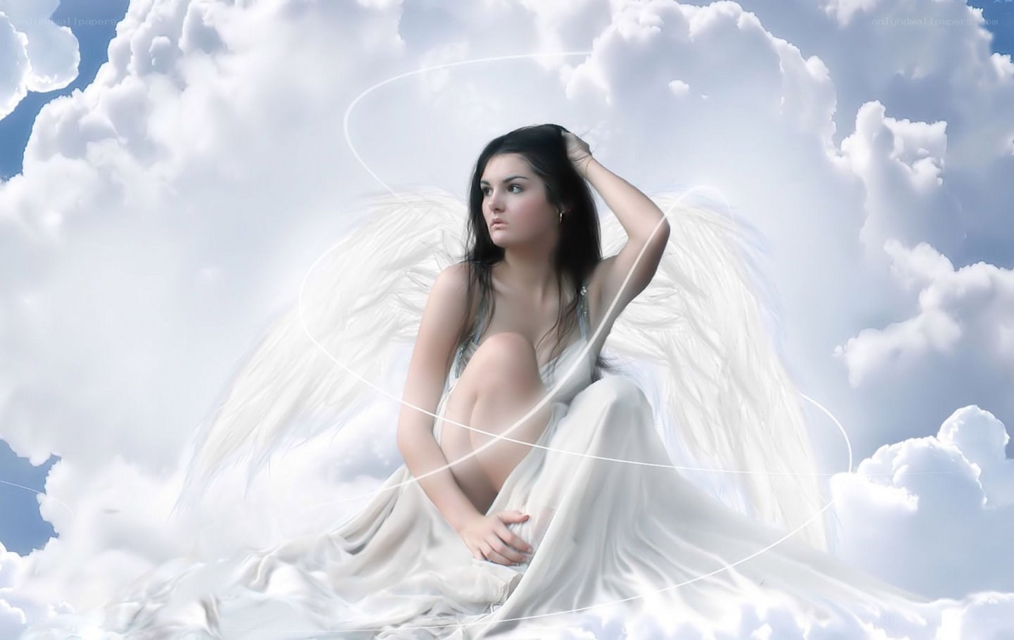 angel with white wings