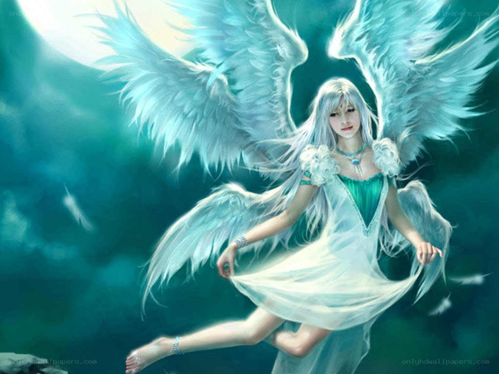angel with white wings