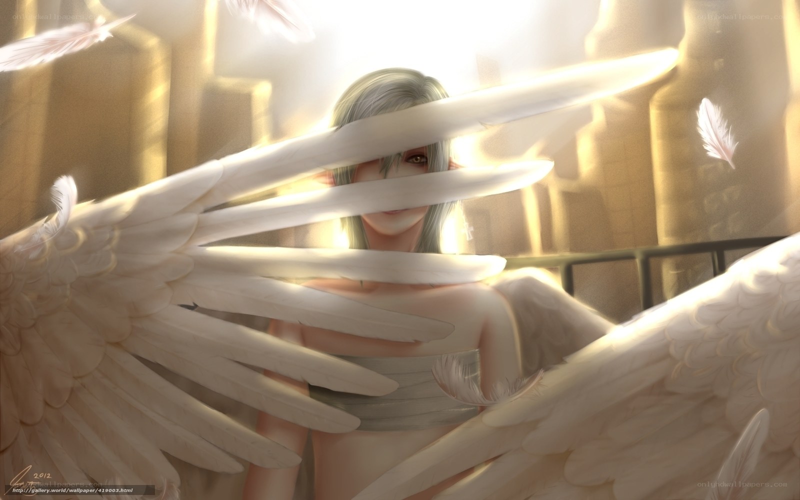 angel with white wings