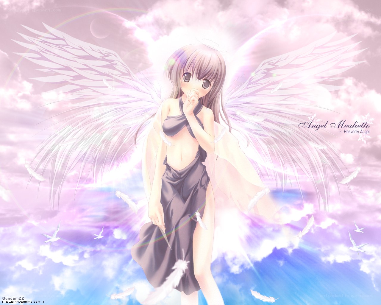 Angel with white wings