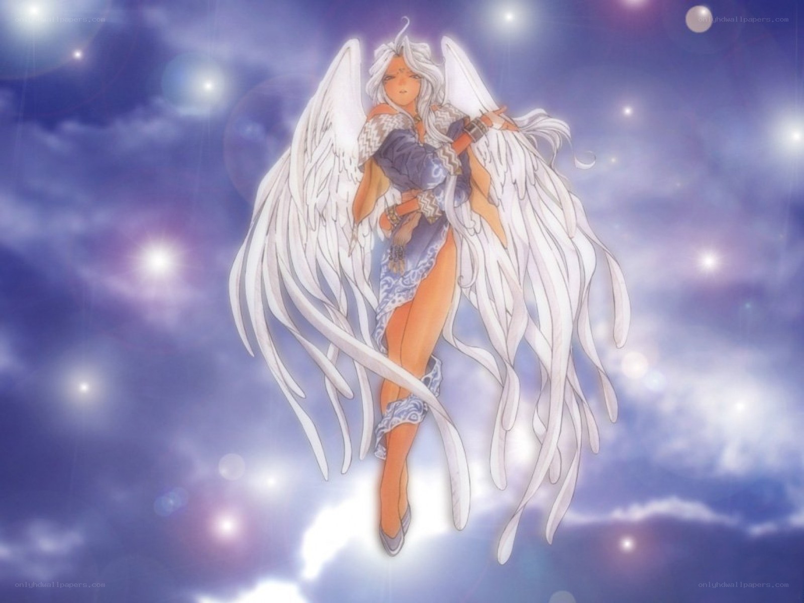 angel with white wings
