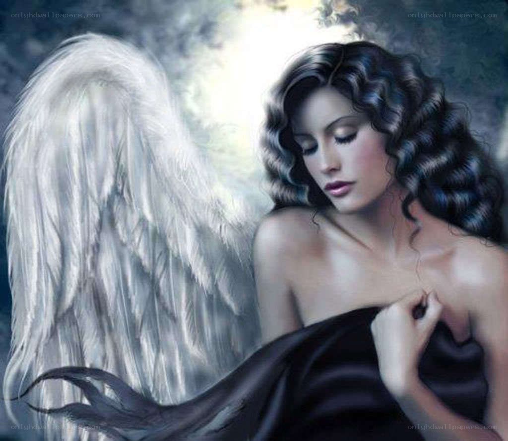 angel with white wings