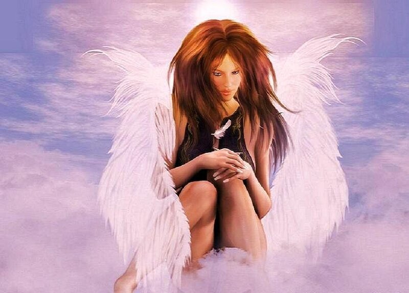 angel with white wings