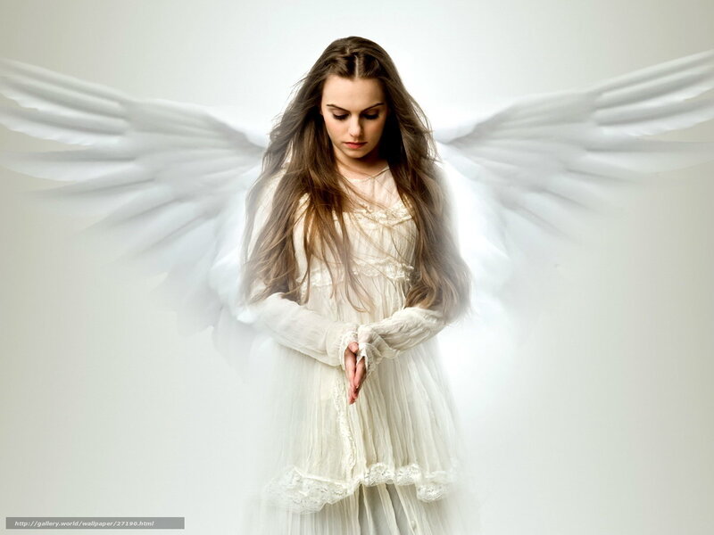 angel with white wings