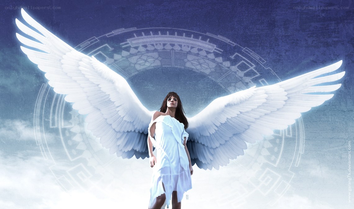 angel with white wings