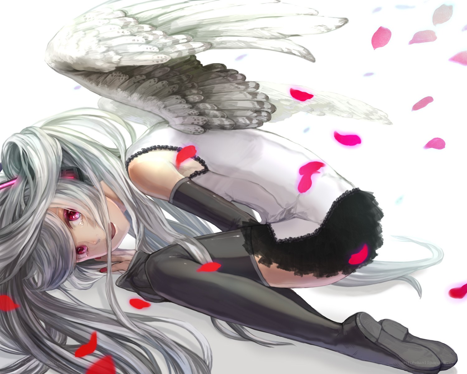 Angel with white wings
