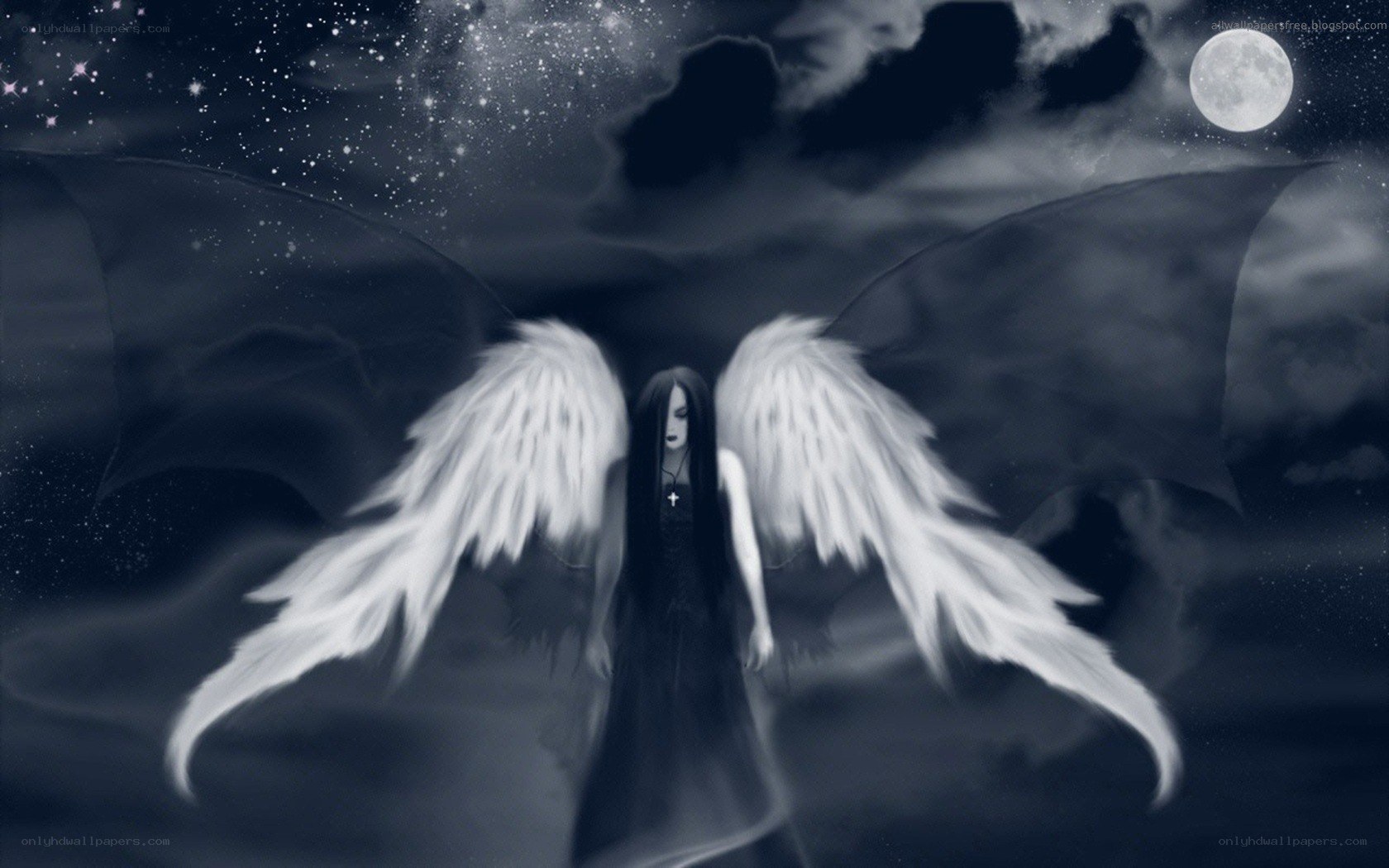 angel with white wings