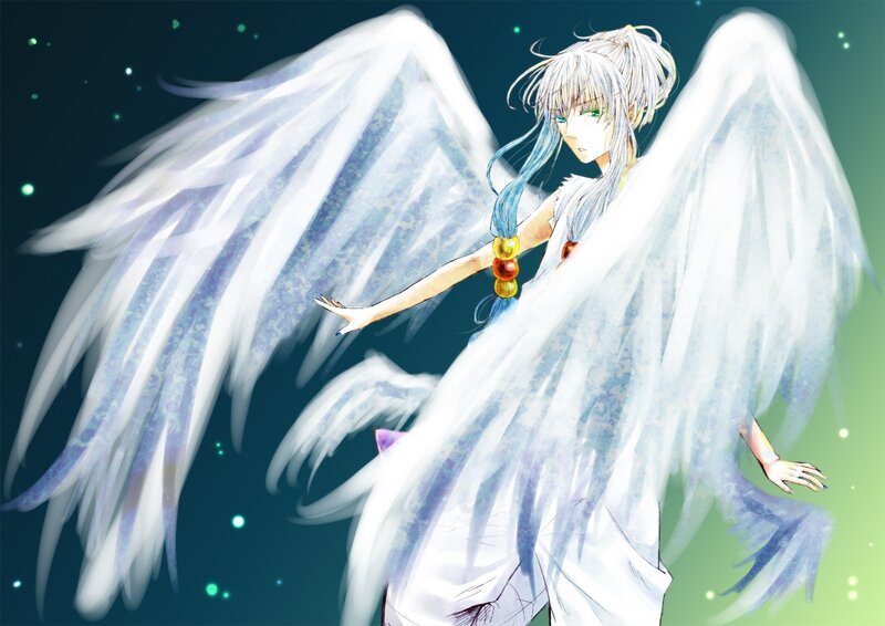 angel with white wings
