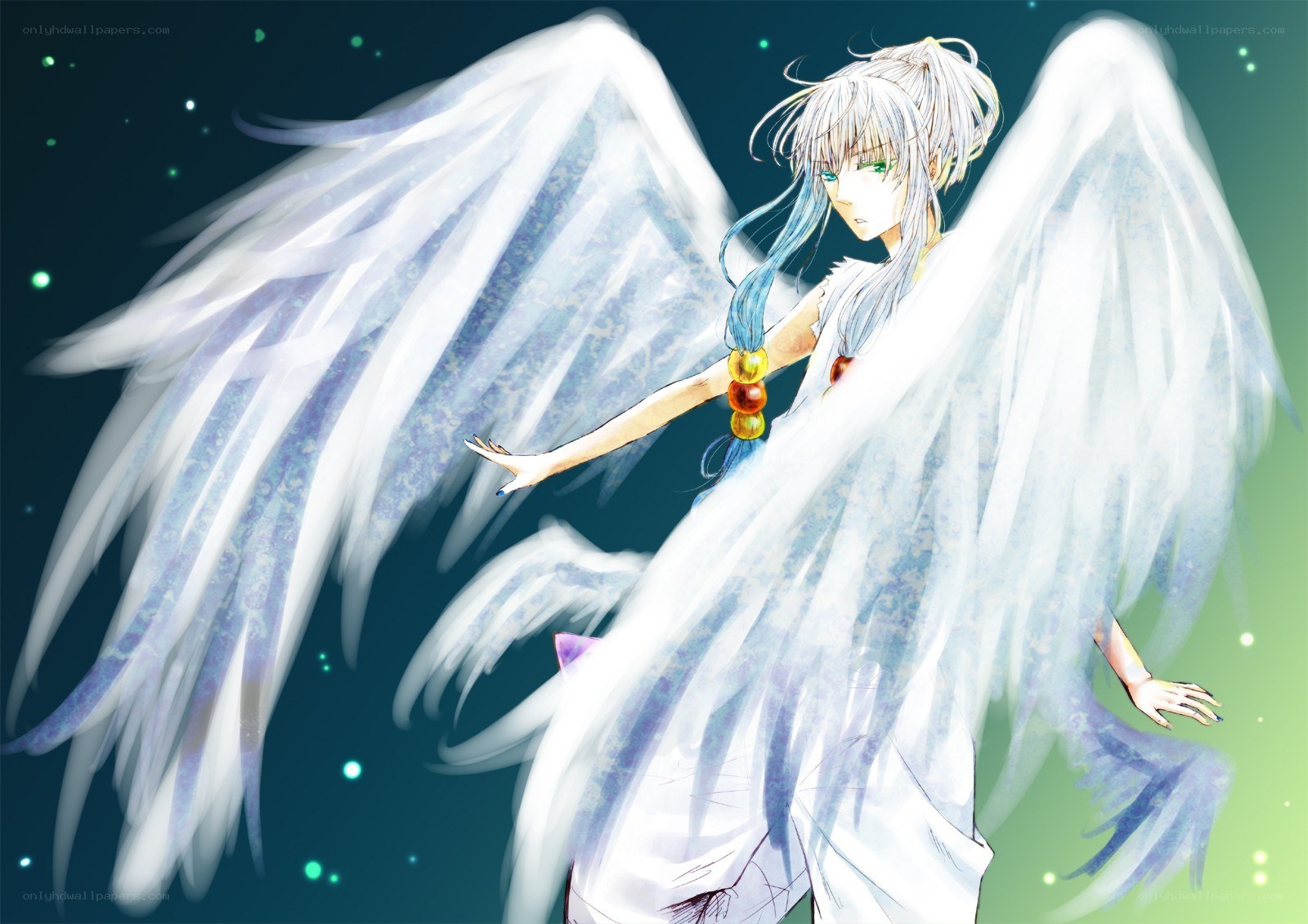 angel with white wings