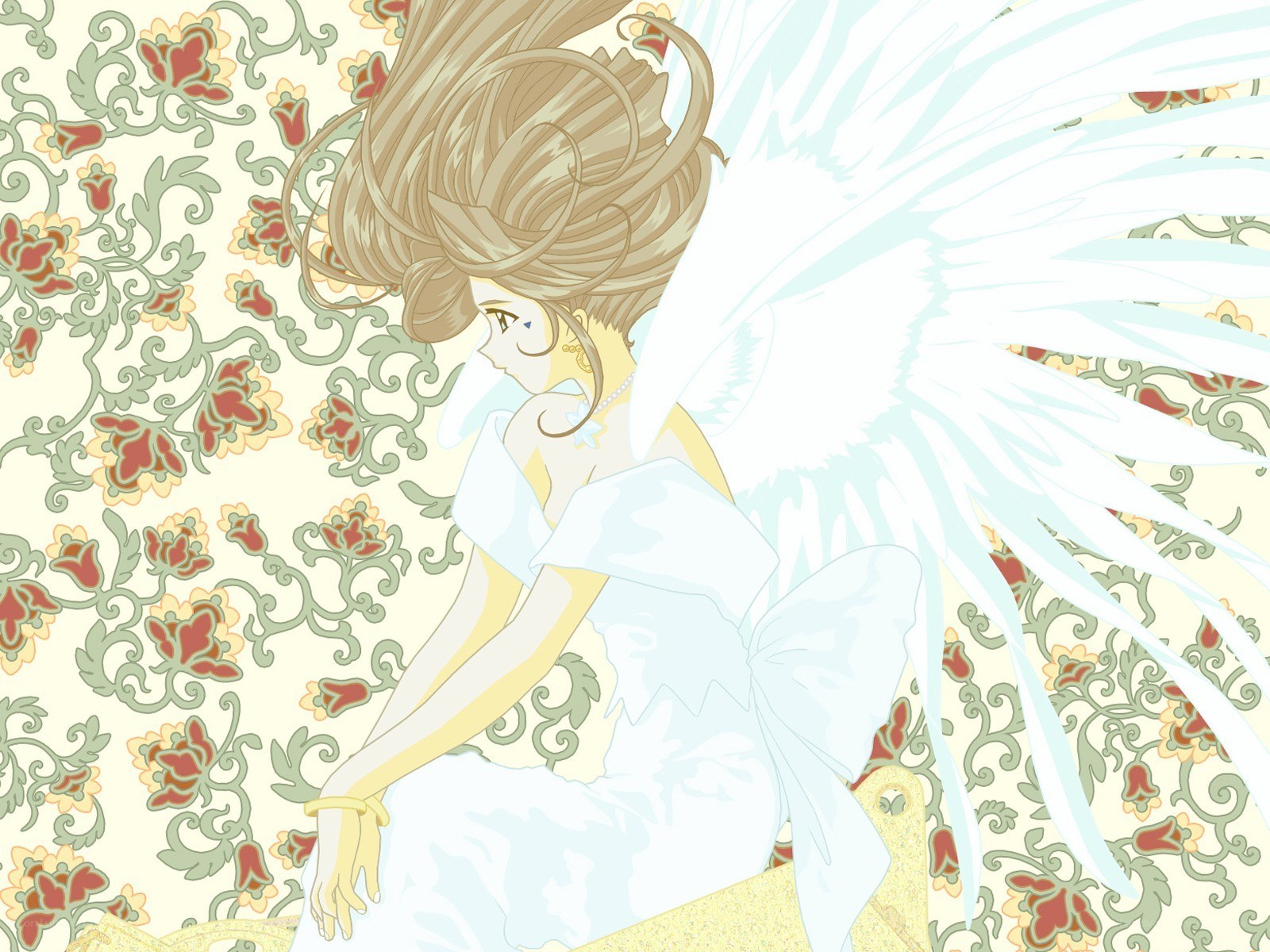 Angel with white wings