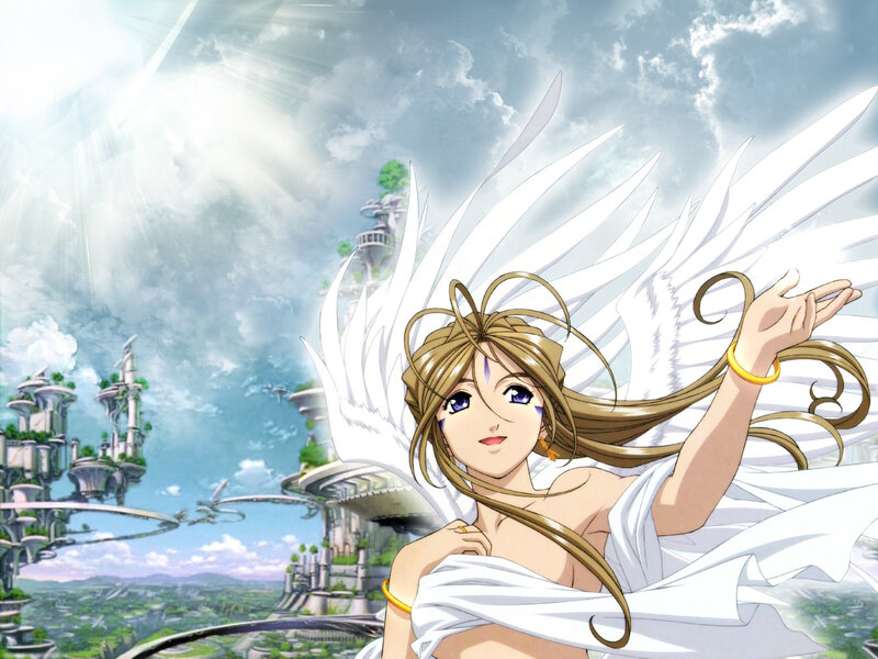 Angel with white wings