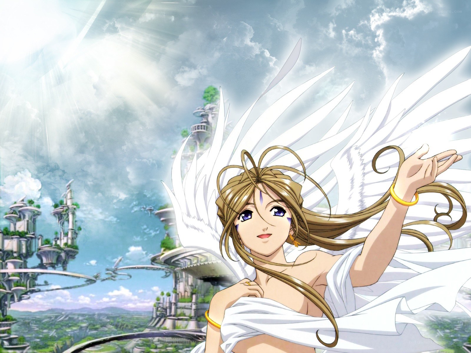 Angel with white wings