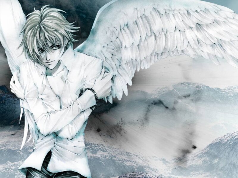 angel with white wings