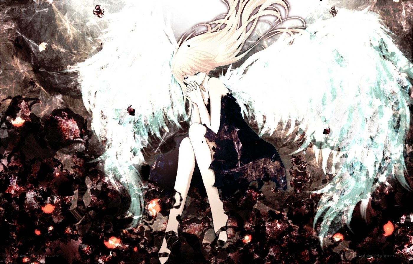 Angel with white wings