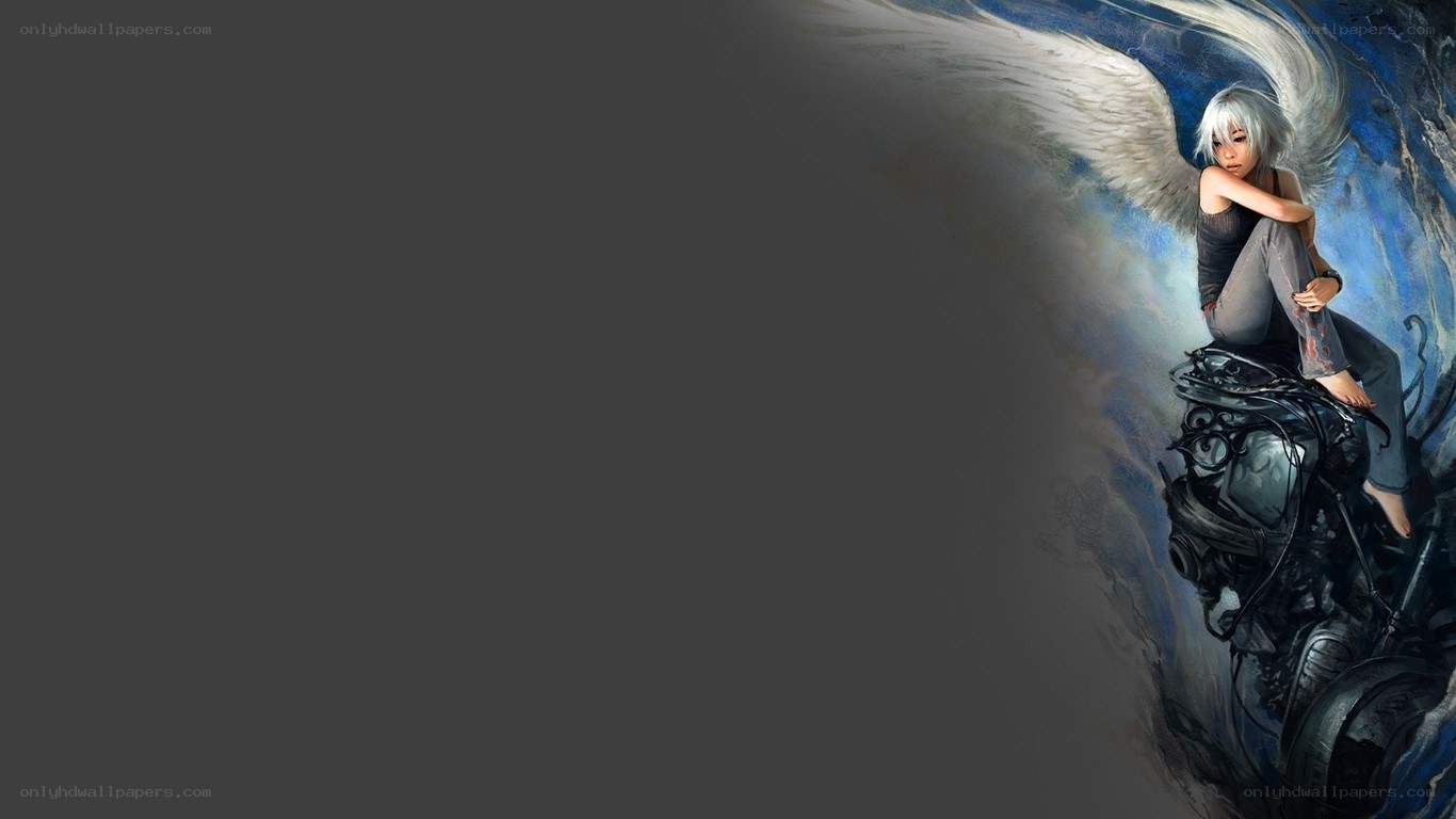 angel with white wings