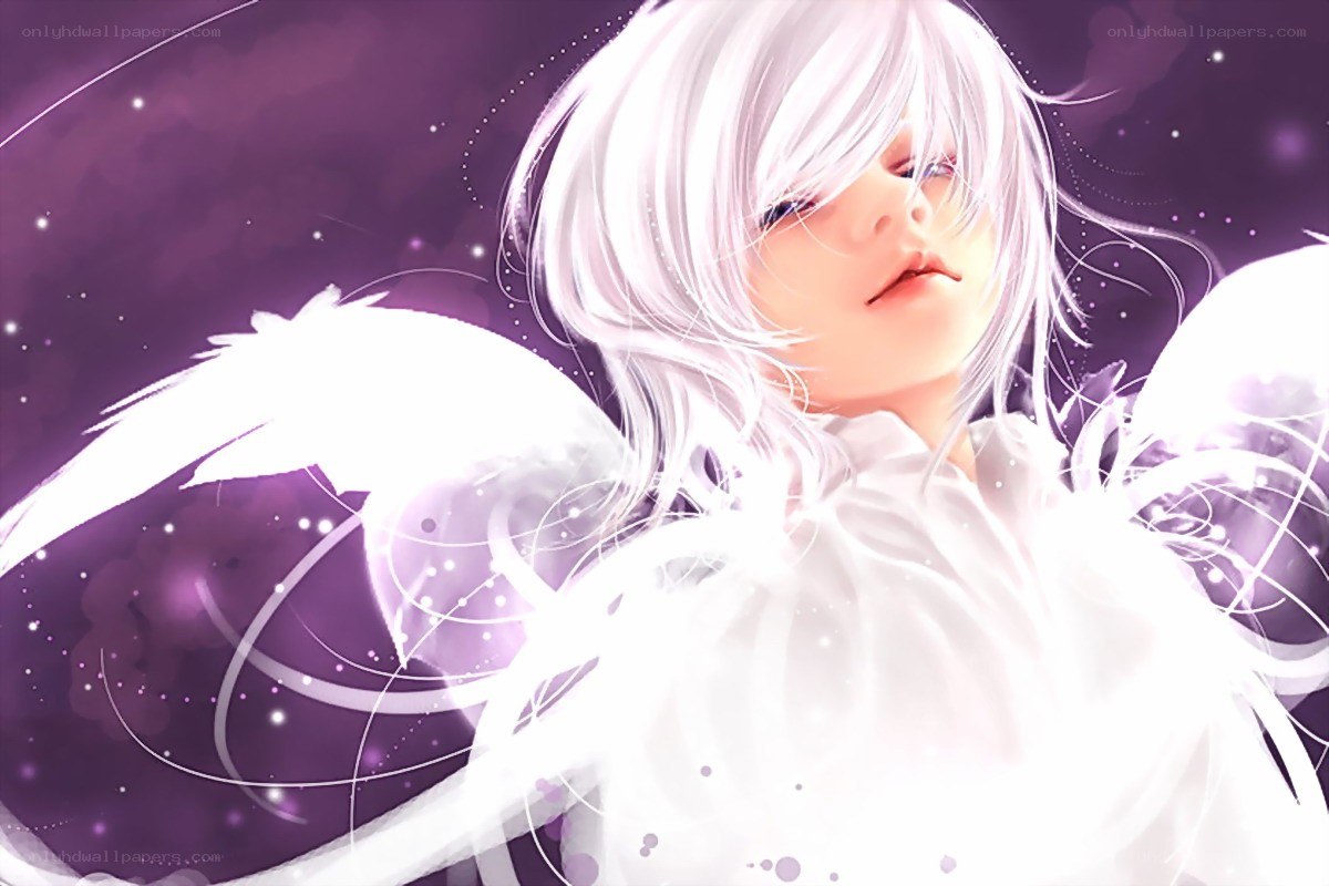 angel with white wings