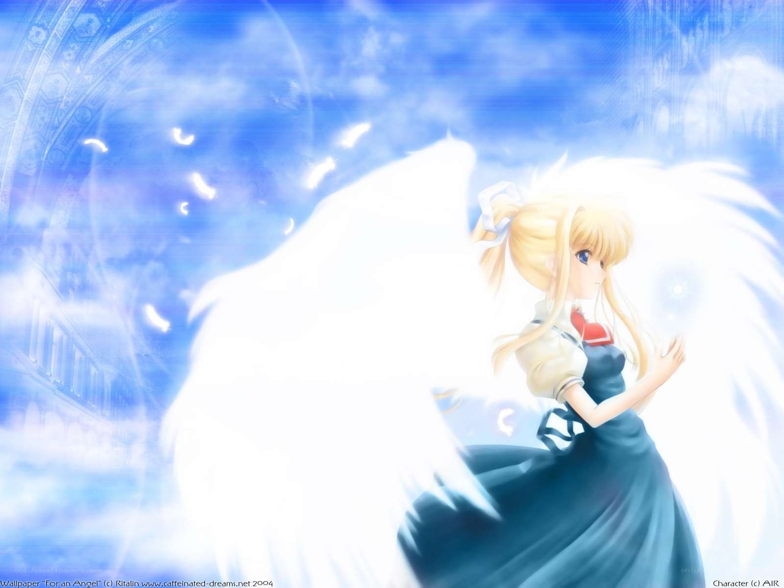 Angel with white wings