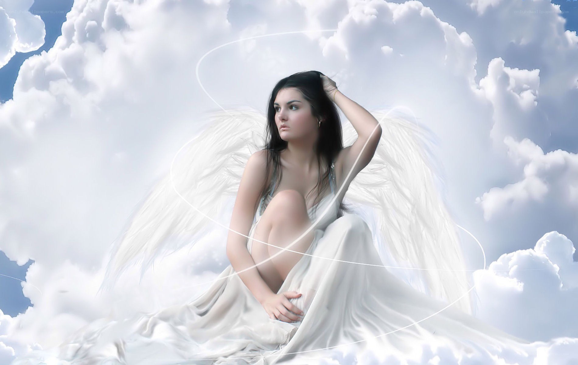 angel with white wings