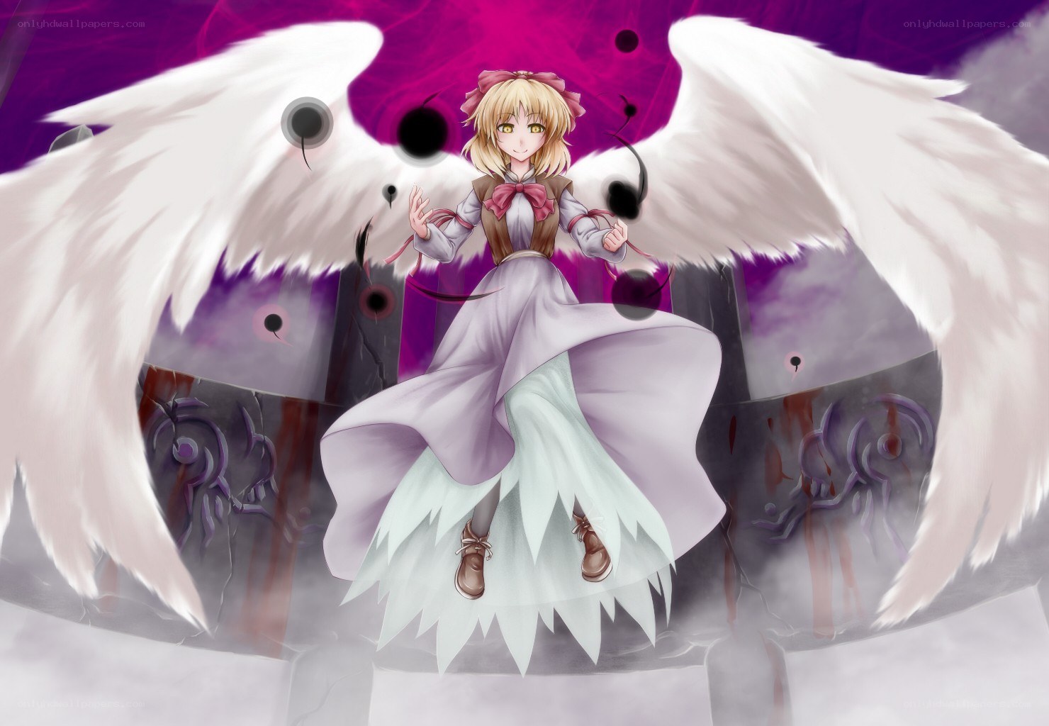 Angel with white wings