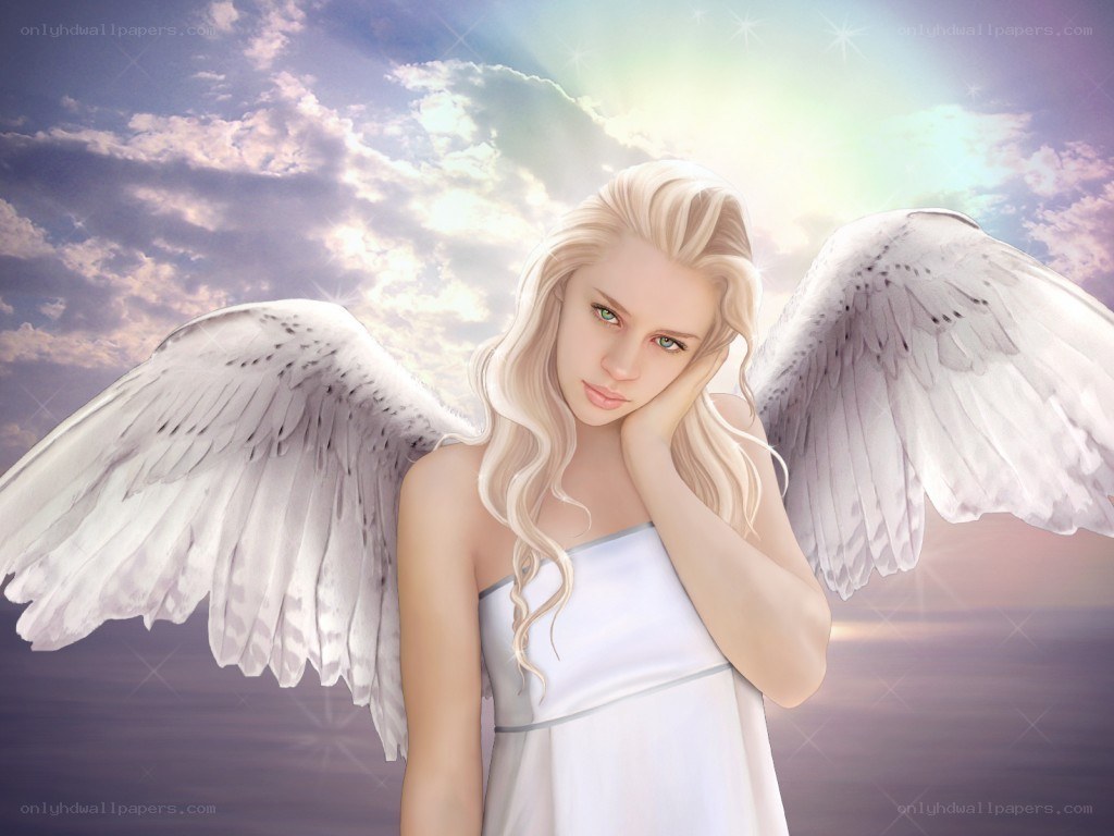 angel with white wings