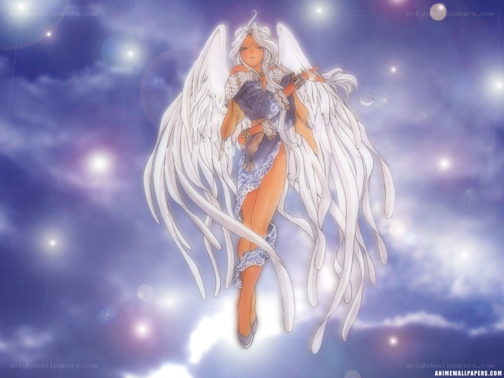 Angel with white wings