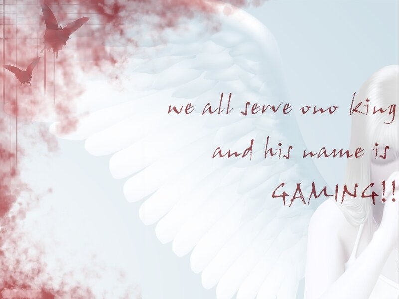 Angel with White Wings — Dramatic, Digital Art